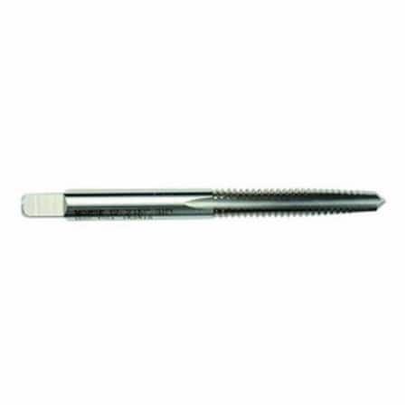 Straight Flute Hand Tap, Series 110, Imperial, GroundUNC, 1187, Bottoming Chamfer, 4 Flutes, HS